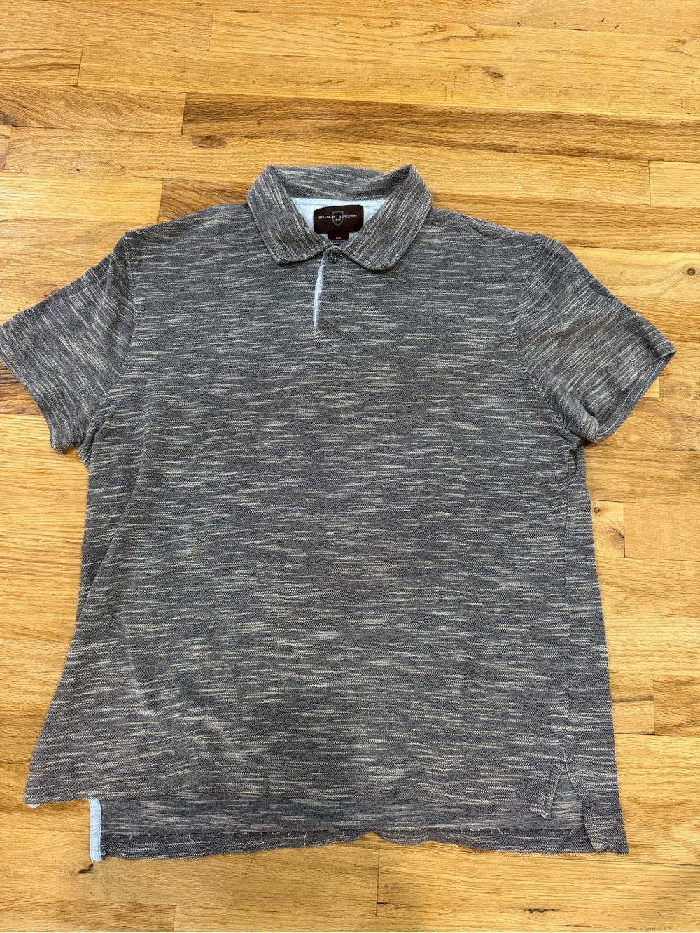Men's Heathered Short-Sleeve Polo Shirt - Gray